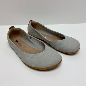 Vivobarefoot Women Jing Jing II Gray Slip On Ballet Flats Size US 10.5 EUR 41
